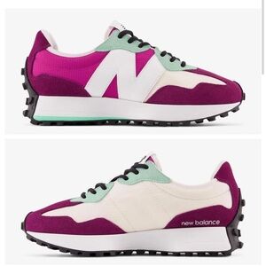 New Balance 327 Retro Running Shoes / Sneakers - Dark Ember / Cosmic Orchid